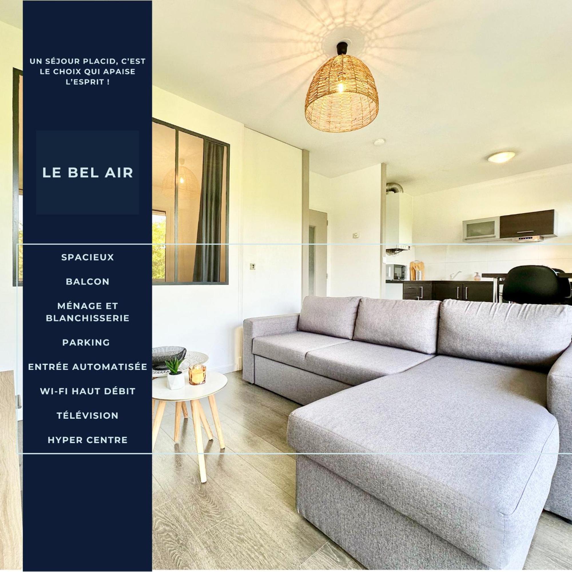 Le Bel Air - Coeur De Ville - Parking & Balcon Mont-de-Marsan Eksteriør billede